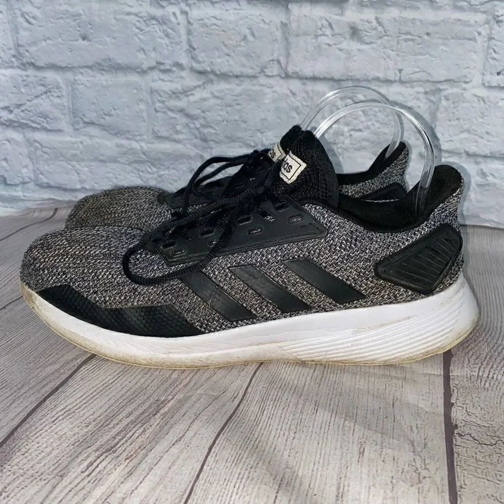 Adidas men 13 running shoe black and white